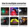 Afbeelding laden in Galerijviewer, Mini Flashing Warning Signal Light For Car &amp; Bikes Strobe Light 7 Colors