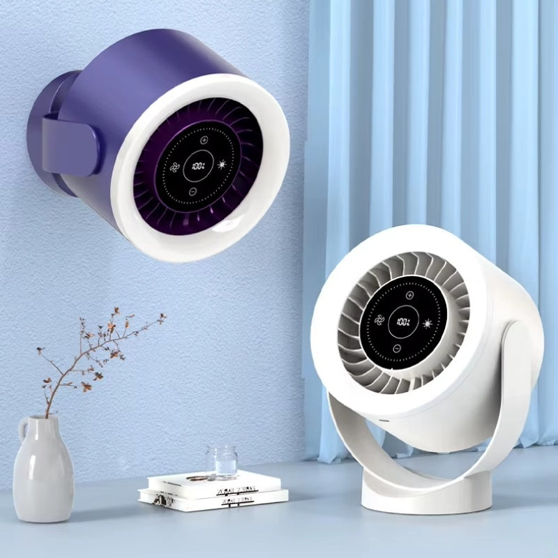 Desktop Adjustable Fan Light Wall Mount Table Fan Light Air Circulation Cooling Fan