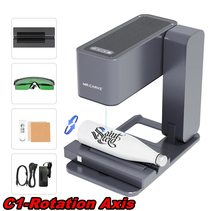 MR.CARVE C1 Fully Automatic Laser Engraving Machine Portable Foldable ...