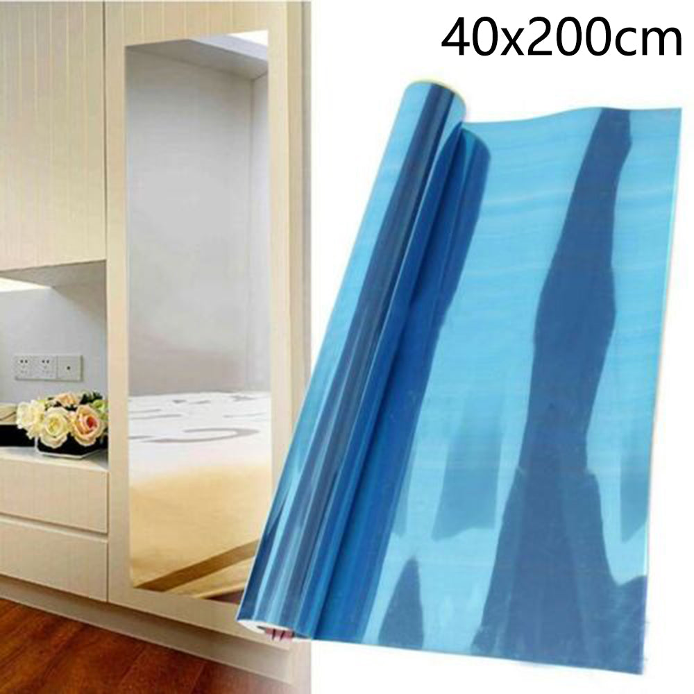 Unbreakable Mirror Tile Wall Sticker Rectangle Self Adhesive Bathroom Home Living Room Decor Water Resistant Sticky Sticker