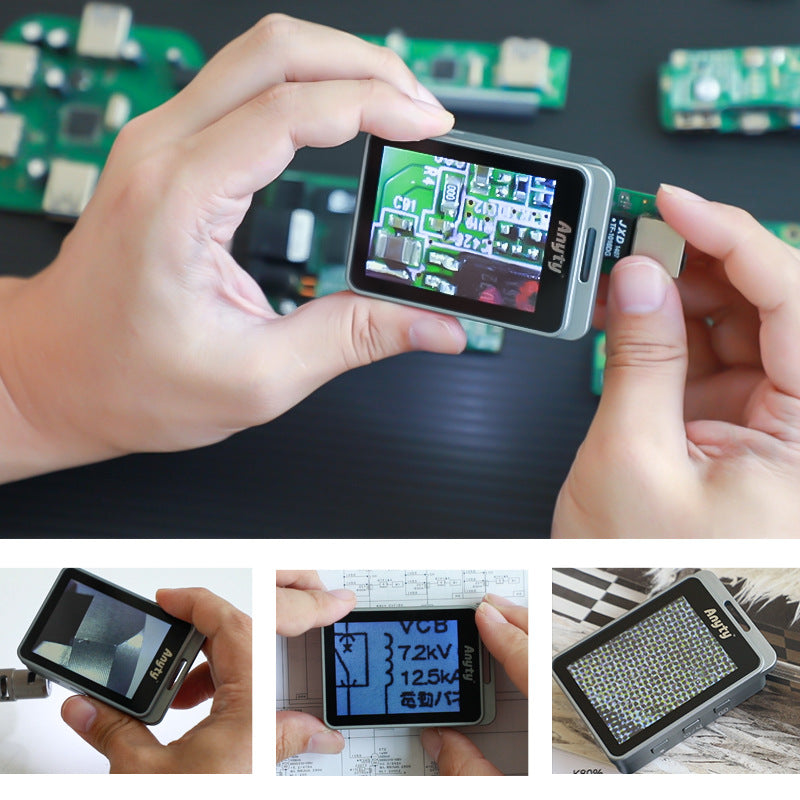 Aniti (Anyty) Electron Microscope 3R-MJL02 Purple White Double Light Ceramic Calligraphy Jade PCB 19 Times