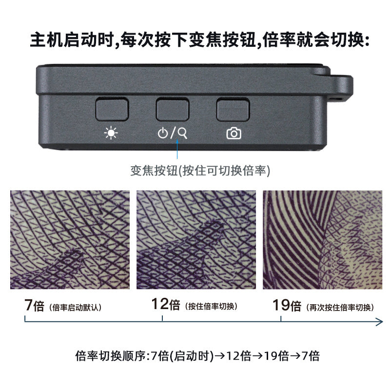 Aniti (Anyty) Electron Microscope 3R-MJL02 Purple White Double Light Ceramic Calligraphy Jade PCB 19 Times