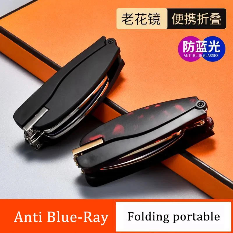 Folding Reading Glasses 360 Degree Rotating Anti Blue Light