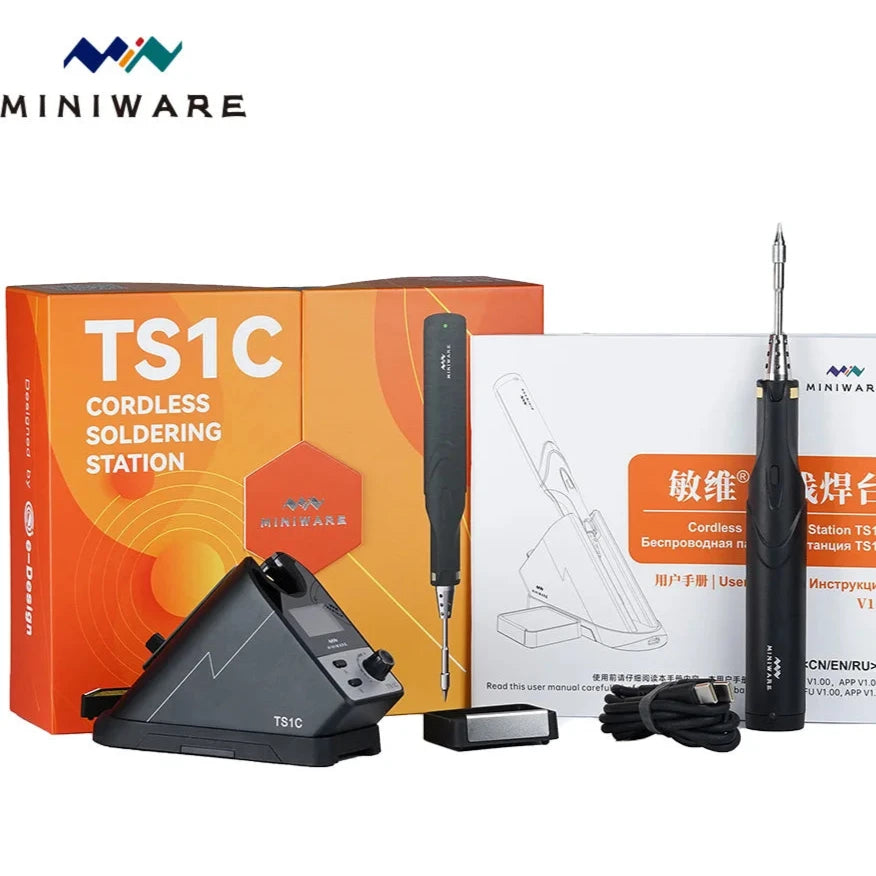 MINIWARE TS1C Cordless Soldering Station 45W Bluetooth Rechargeable Soldering Iron