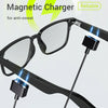 Intelligent Bluetooth Magnetic Glasses Polarized Night Vision Lens Anti Blue Light Wireless Earphones