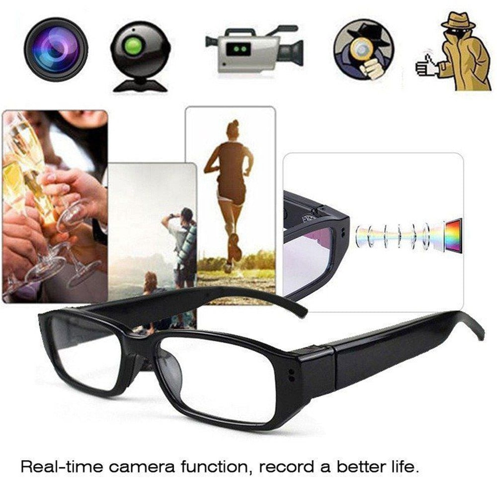 Lightweight Riding Camera Smart Glasses Video Recorder 720P HD Driving Cycling DVR Video Recorder Eyewear Camcorder