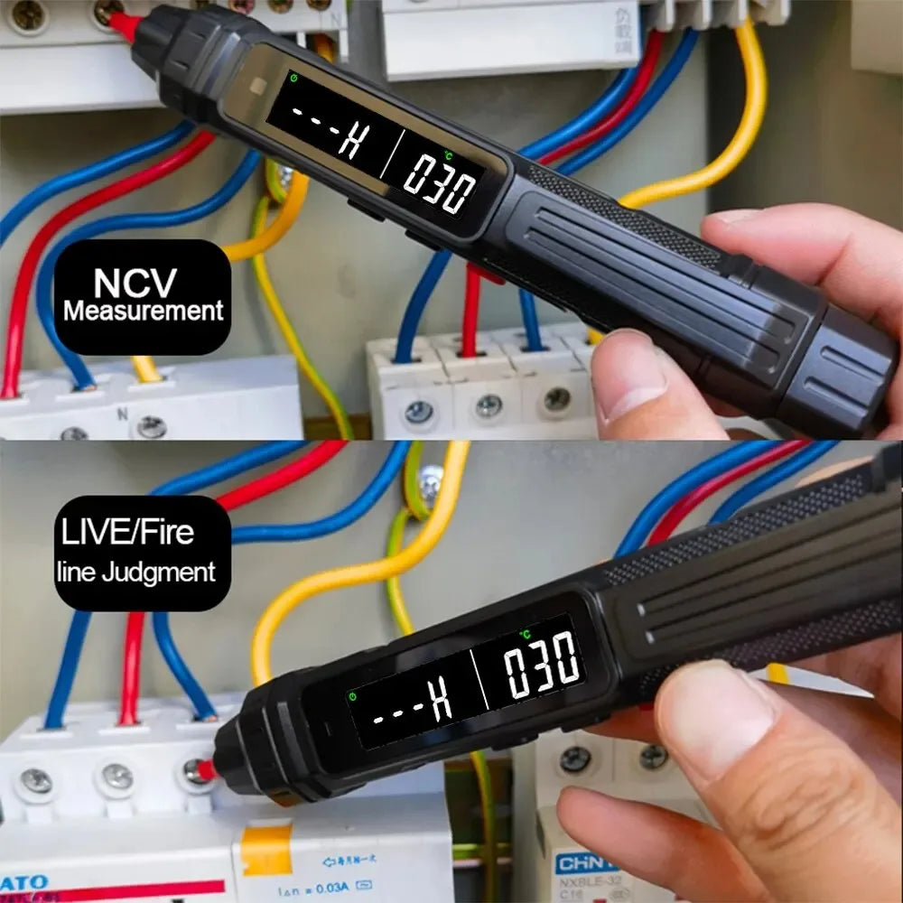 Digital Smart Multimeter Non Contact Voltage Detector Pen Auto Range Capacitance Ohm NCV Live Line Test Voltmeter