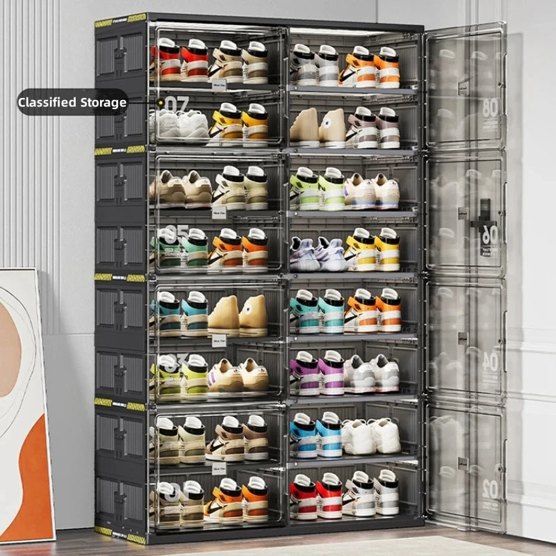 New Dust Proof Foldable Shoe Rack Multi-layer Storage Cabinet