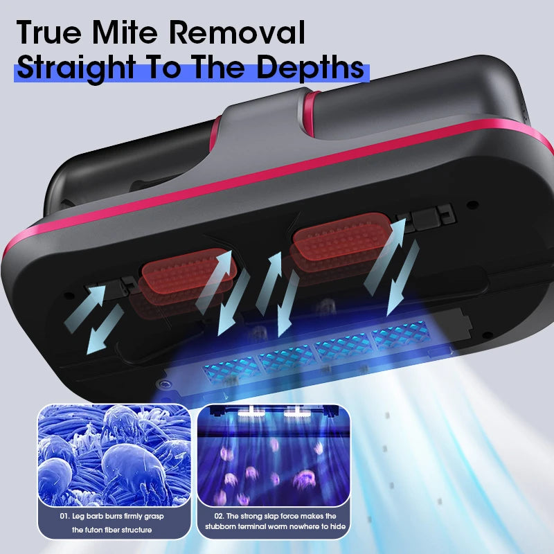 Wireless Mite Removal Instrument Large Suction Vacuum Cleaner Home Bed Mite Sterilizer