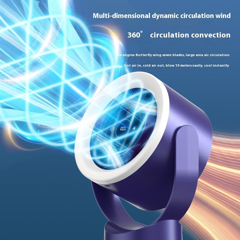 Desktop Adjustable Fan Light Wall Mount Table Fan Light Air Circulation Cooling Fan