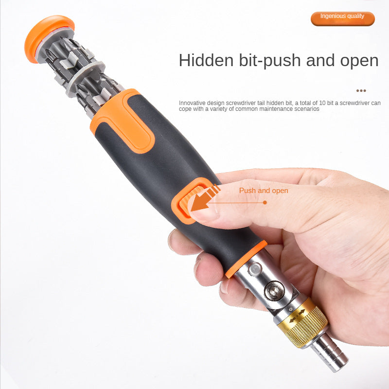 10 in 1 Multi-Angle Ratchet Screwdrivers Professional Tool