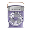 Portable USB Air Conditioner Cooling Fan With 7 Color Light 5 Sprays Mist Air Cooler Humidifiers