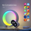 गैलरी व्यूअर में छवि लोड करें, Creative Q Colorful Atmosphere Light Digital Display Alarm Clock Bluetooth Audio Intelligent Wake-up