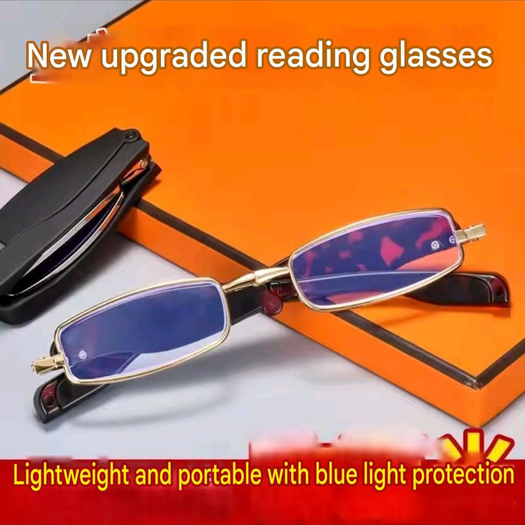 Folding Reading Glasses 360 Degree Rotating Anti Blue Light
