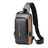 Crossbody Bags Rechargeable Password Anti-theft Large Capacity Diagonal Chest Bag