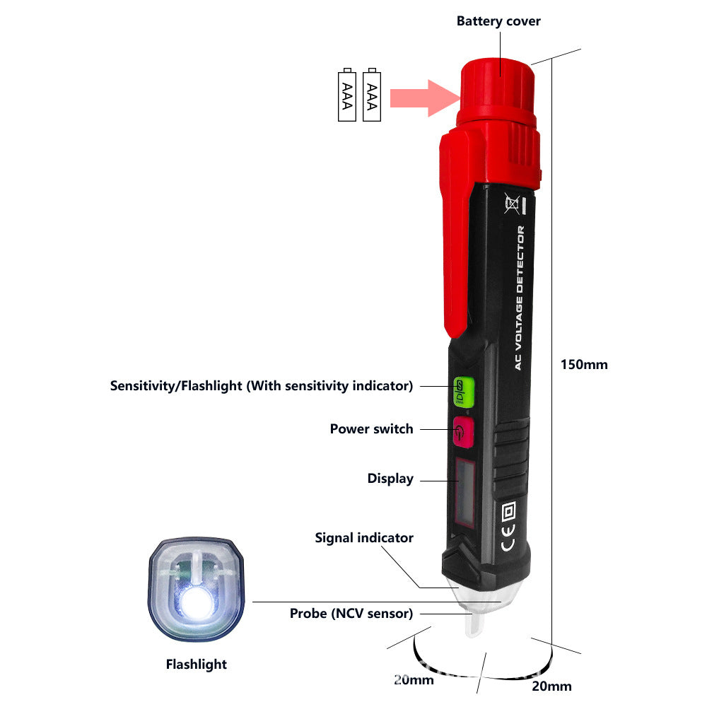 NCV Detector Induction Tester Compact Voltage Sensitivity Pen
