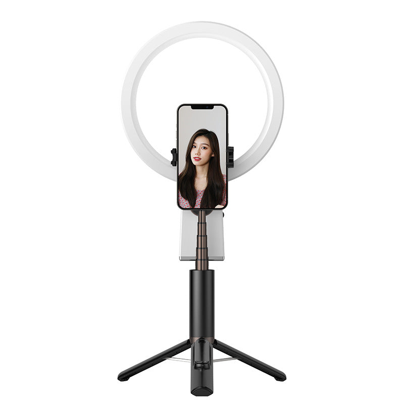 Tripod Integrated Selfie Stick Compatible with Apple, Bluetooth Aluminum Alloy