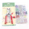 Load image into Gallery viewer, 9.5MM Hollow Colors Prong Ring Press Studs Snap Clip Pliers Prong Button