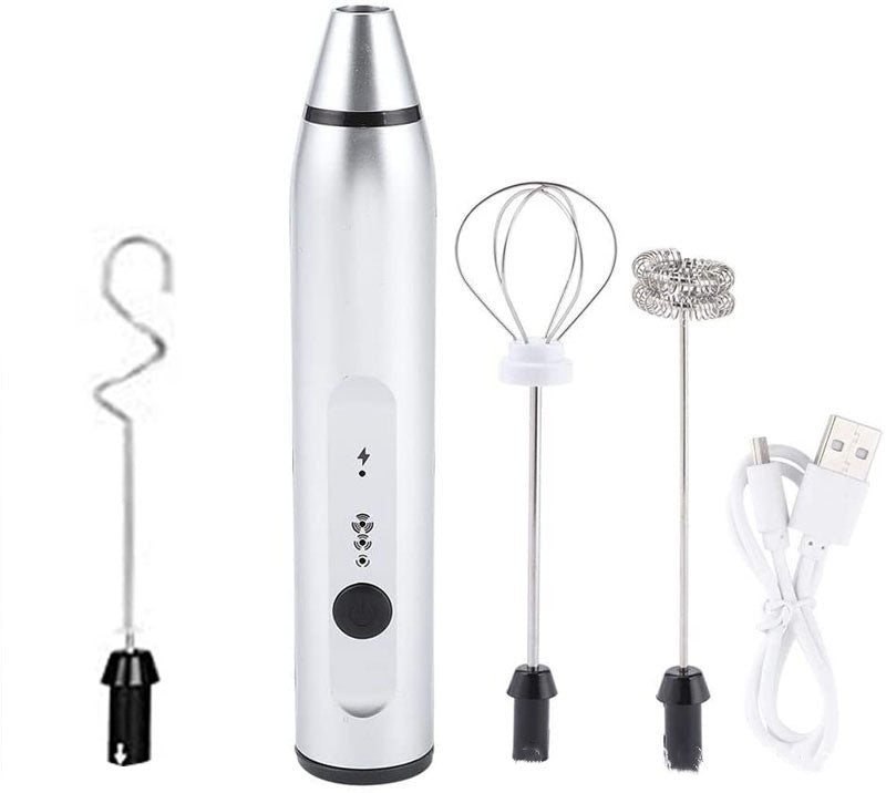 Rechargeable Electric Milk Frother Automatic Kitchen Juice Food Mixer Cream Egg Beater Blender