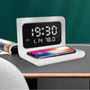 Wireless Charger Alarm Clock Fast Charge 10W Calendar  Temperature and Humidity