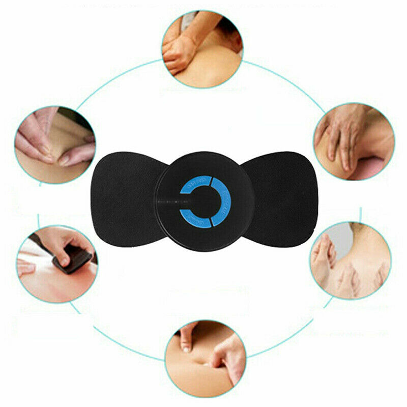 Electric Spine Massager EMS Pulse Neck Shoulder Whole Body Portable Massage Device