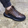 Crocodile Print Sneakers Men's Casual Shoes Luxury Fashion