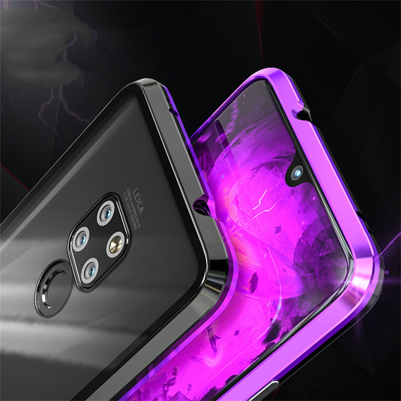 Huawei Honor Metal Magnetic phone case 9H Tempered Glass Protection