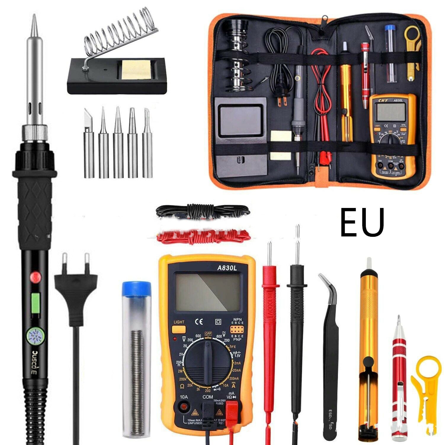Soldering Iron Multimeter Set With S Witch