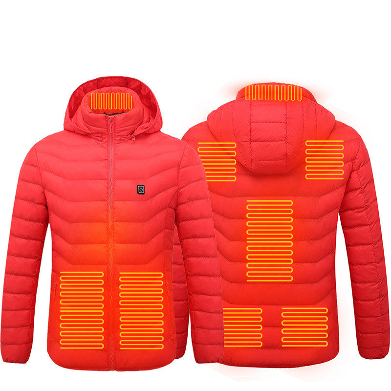 New Heated Jacket Coat USB Electric Jacket Cotton Coat Heater Thermal Clothing Heating