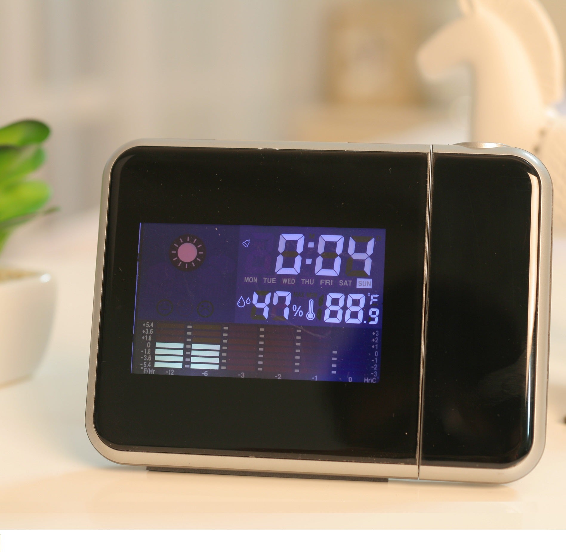 Home Electronic Weather Forecast Projection Clock