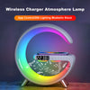 Load image into Gallery viewer, Intelligent Atmosphere Lamp Bluetooth Speaker Wireless Charger Bedside Lamp Sunrise Wake-up Lamp Polar Lamp Alarm Clock