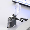 Afbeelding laden in Galerijviewer, USB Transparent Shell Waterproof Electronic Pulse Lighter Double Arc Cigarette Lighter