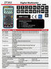 Digital Multimeter ZT-X ZT-303 T-RMS Auto Range DC AC Voltmeter Ammeter Current Capacitor Ohm temp Hz NCV Tester