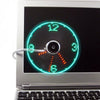 Mini USB LED Fan Adjustable Flexible Fan LED Light Time Clock