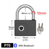 Load image into Gallery viewer, Fingerprint APP Smart Lock Anti-theft Electronic Padlock mobile phone APP unlock
