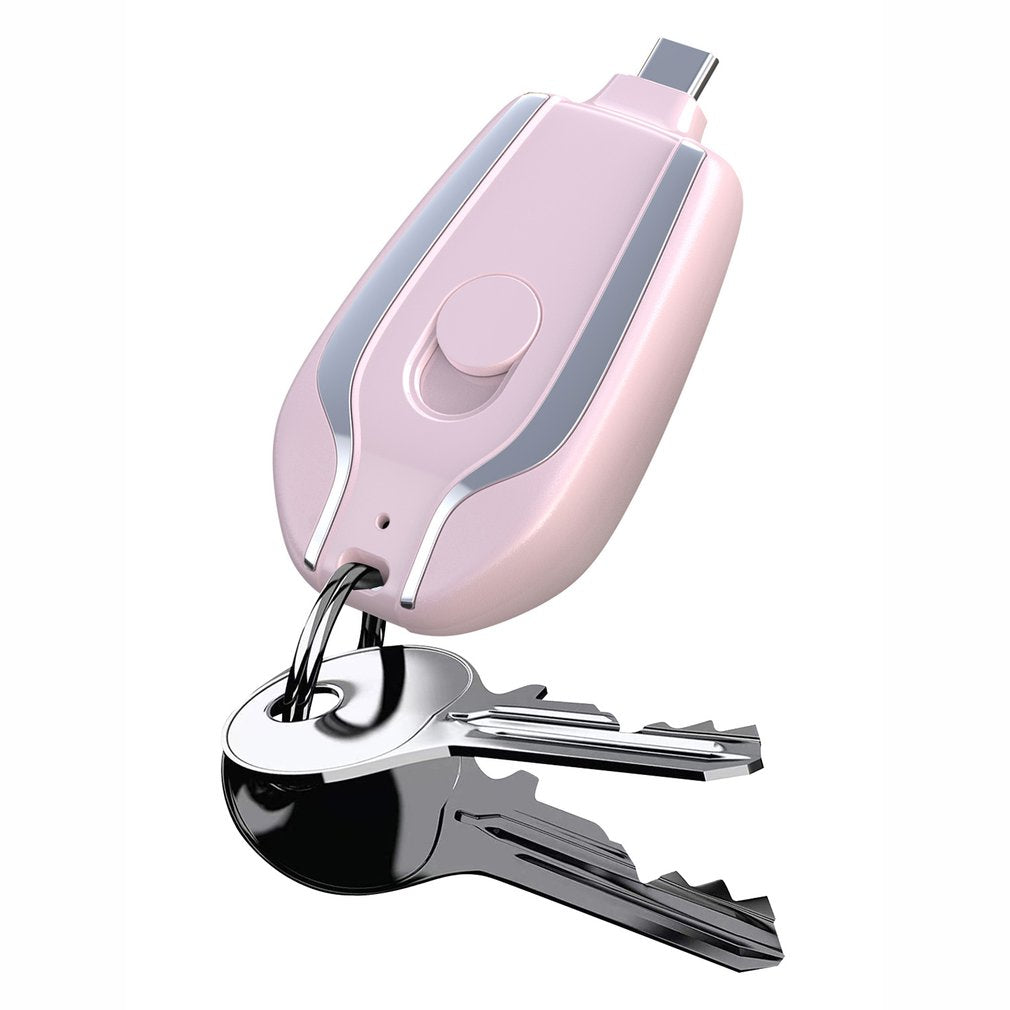 New Power Pod Mini 1500mAh Portable Charger Keychain Fast Charging Backup Power Bank