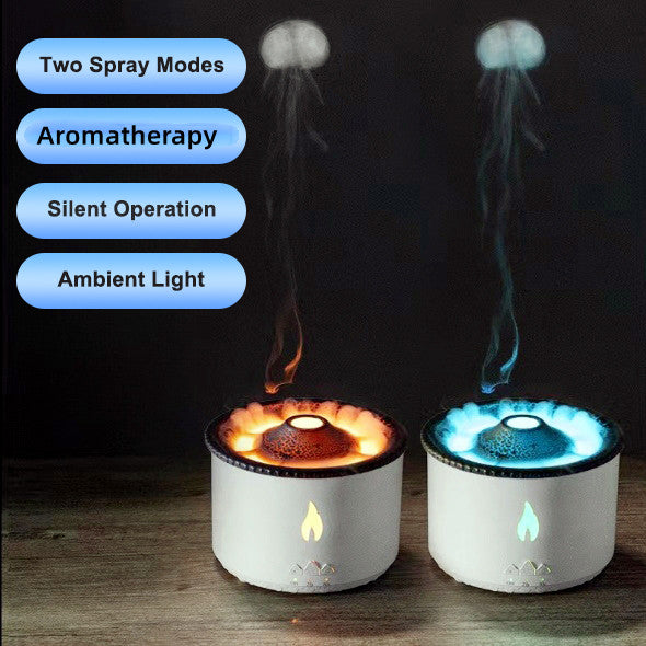 New Creative Ultrasonic Essential Oil Humidifier Volcano Aromatherapy Machine Spray